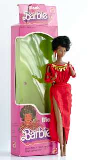 Mattel Barbie Doll Black 1966 Bubble Cut W/Original Box  