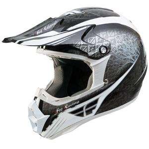  Fly Racing Platinum LX Relic Helmet   X Small/Black/White 