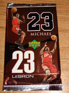 2005 06 Upper Deck Michael Jordan / Lebron James Bonus Pack JERSEY SP 