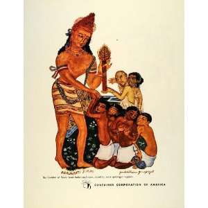   God Lord Hindu Deity India Goddess Box   Original Print Ad Home