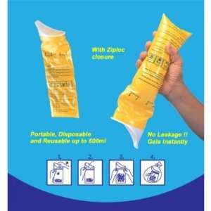  UPP Disposable Travel Urinal Bags (6 Pack) Sports 