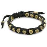 Cohen Handmade Designs Cornerless Brass Beads On A Leather Bracelet