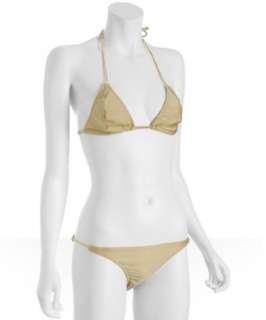Brette Sandler Swimwear gold Sarah chain string bikini  BLUEFLY up 