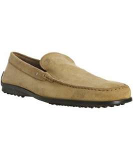 Moncler sand suede Club 55 trimmed loafers  