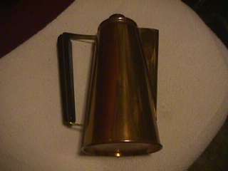 copper chocolate coffee pot wooden handle coppercraft  