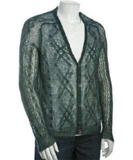 Marc by Marc Jacobs woody green mohair blend Dan cardigan sweater 