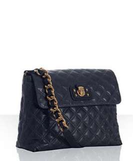 Marc Jacobs navy quilted leather The XL Single bag   up to 