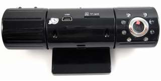 Dual Camera lens IR Night Vision Car Dash Dashboard DVR Lens Rotate 