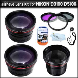 Fisheye Lens Kit For Nikon D3100 D5100 DSLR Camera  