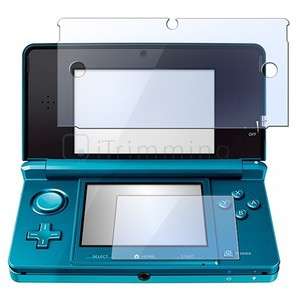 Top+Bottom LCD Screen Protector Cover Guard For Nintendo 3DS  