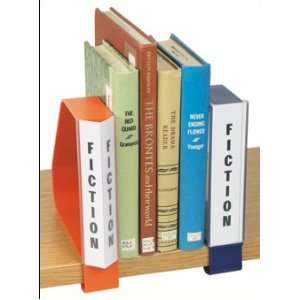  Clip On Plastic Book Supports with Shelf Label Holders 