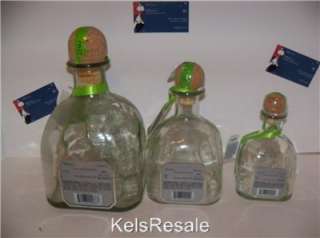 1t~3~Empty SILVER PATRON Tequila BOTTLE 1.75l 375ml 750ml Small 