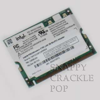 Intel PRO Wireless 2100 LAN 3B MINI PCI Card WM3B2100  