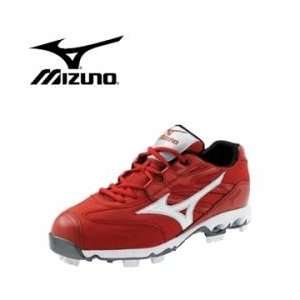  Mizuno 9 Spike Finch G4 Low   Red/White   Size 9.5 Sports 