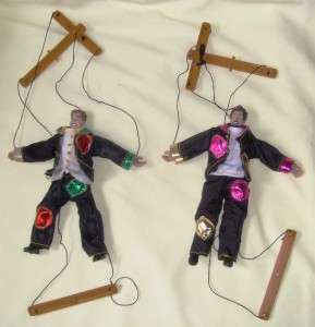 Lot of 2 NSync Marionettes Dolls Music Puppets Vintage  