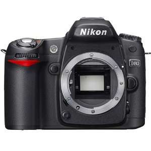   SLR Camera + Nikon MB D80 Battery Grip (Camera Refurbished by Nikon U