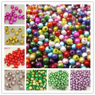   Miracle Acrylic Plastic loose Charm Round ball Spacer Beads 4mm BSE1