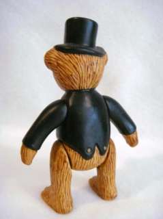 Russ Ceramic Bear Figure Poseable Groom  