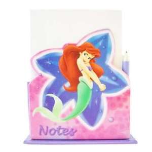   Ariel Note Caddy with Pencil   Little Mermaid Note Caddy Toys & Games