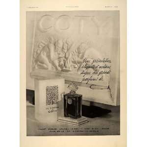  1937 French Vintage Ad Le Chypre Coty Perfume Bottle 