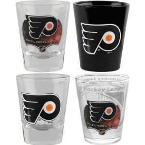  Philadelphia Flyers 3D Logo Shot Glass Set: Sports 