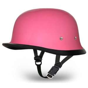   Gloss Pink German Novelty Motorcycle Half Helmet [X Small] Automotive