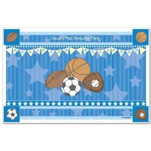   All Star Spots   Personalized Birthday Party Placemats Toys & Games
