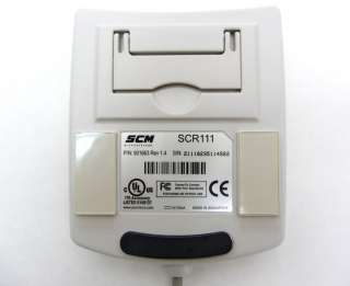 NEW SCM SCR111 SERIAL SMART CARD READER MILITARY CAC  
