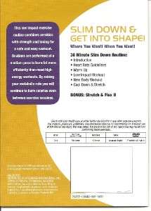 30 Minute Body Sculpt Toning Slim Down Workout DVD New  