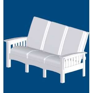   Outdoor Recycled Plastic with Cushion Three Seat Sofa Furniture