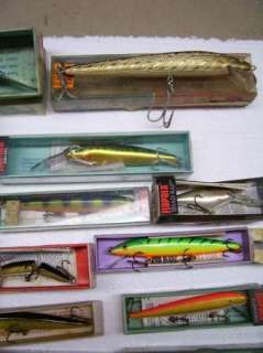 26 Rapala,Storm,Smithwick,Norman Fishing Lure Vintage Boxed Lot 