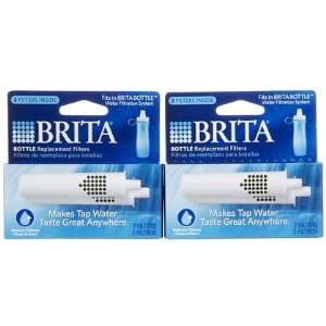  Brita Bottle Water Filtration Replacement FiltersWhite, 2 