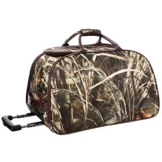 Realtree ® camouflage wheeled rolling duffel bag luggag  