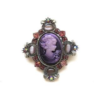   Maid Crystal Rhinestone Fashion Pin Brooch Necklace Pendant: Jewelry
