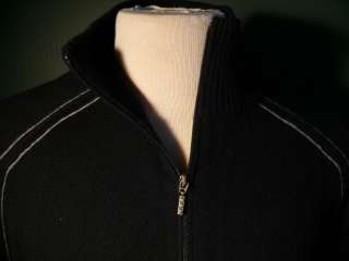   , Fabulous Quality Mens Cashmere Mock Zip Sweaters in Dark Navy Blue