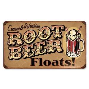  Root Beer Floats Vintaged Metal Sign