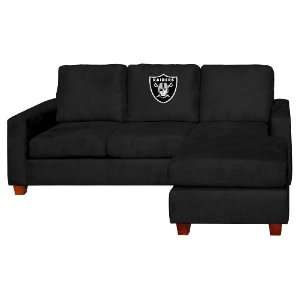 Home Team NFL Oakland Raiders Front Row Sofa:  Sports 