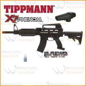 Tippmann X7 X 7 EGRIP Phenom M16 Paintball Marker + Oil  