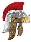 mens adult roman spartan warrior plastic costume hat helmet one