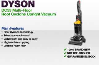 Dyson DC33 Multi Floor Root Cyclone Upright Vacuum NEW 879957004986 