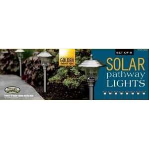  Naturally Solar Set of 8 Solar Pathway Lights   Stainless 