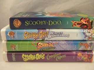 Lot 4 Scooby Doo VHS Video Movie Winter WonderDog Cyber Chase 