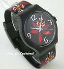 NEW SWATCH Just Enough X LARGE CORDUROY LEATHER WATCH LAST FREE SHIP