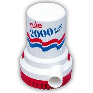Rule Non Automatic 2000 GPH 12 Volt Bilge Pump  