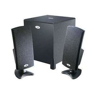  2.1 Black Flat Panel Speakers Electronics