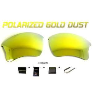   Gold Dust Polarized Lenses for Oakley Flak Jacket 