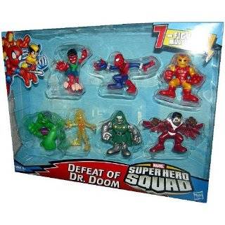 Marvel Superhero Squad Mini Figure 7Pack Defeat of Dr. Doom Volcana 