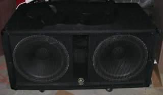 Yamaha SW 218v with 2   18 inch speakers SUB WOOFER WOW SWEET  