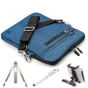 Navy Blue Nylon Carrying Case with Removable Shoulder Strap for VIZIO 
