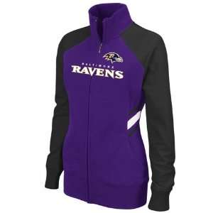   Ravens Womens Counter Cross Full Zip Track Jacket